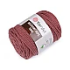 Fir de tricotat / croșetat macrame rope,ø5 mm 500 g - Crem foarte deschis (1 Bucată)