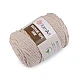 Fir de tricotat / croșetat macrame rope,ø5 mm 500 g - Crem foarte deschis (1 Bucată)