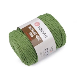 Fir de tricotat / croșetat macrame rope,ø5 mm 500 g - Bej deschis (1 Bucată)