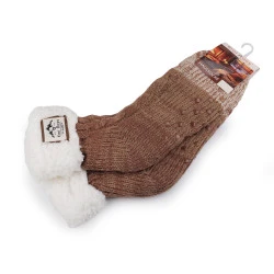 Șosete de iarnă pentru barbați cu anti-derapant emi ross - Bej (1 Pereche)