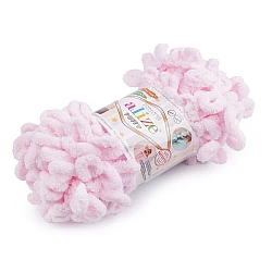 Fir de tricotat alize puffy, 100 g - Roz foarte deschis (1 Bucată)