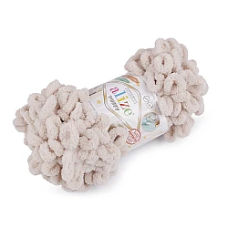 Fir de tricotat alize puffy, 100 g - Bej deschis (1 Bucată)