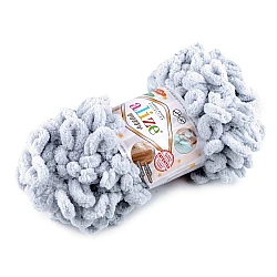 Fir de tricotat alize puffy, 100 g - Gri deschis (1 Bucată)