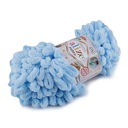 Fir de tricotat alize puffy, 100 g - Baby blue (1 Bucată)