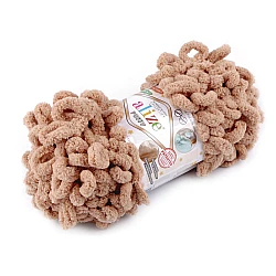 Fir de tricotat alize puffy, 100 g - Maro gazelle (1 Bucată)