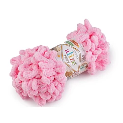 Fir de tricotat alize puffy, 100 g - Roz (1 Bucată)