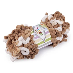 Fir de tricotat alize puffy color, 100 g - Maro bronz (1 Bucată)