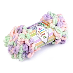 Fir de tricotat alize puffy color, 100 g - Verde mentol (1 Bucată)
