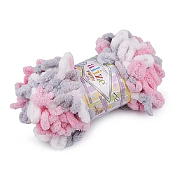 Fir de tricotat alize puffy color, 100 g - Roz deschis (1 Bucată)