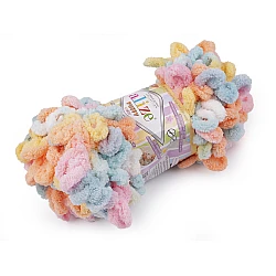 Fir de tricotat alize puffy color, 100 g - Portocaliu (1 Bucată)