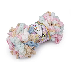 Fir de tricotat alize puffy color, 100 g - Multicolor (1 Bucată)