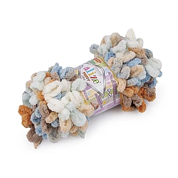 Fir de tricotat alize puffy color, 100 g - Maro natural (1 Bucată)