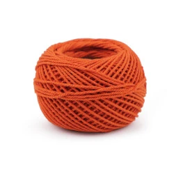 Aţă bumbac pentru croșetat, 40 g - Portocaliu morcov (1 Bucată)
