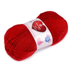 Fir de tricotat baby love a care 100 g - Roșu (1 Bucată)