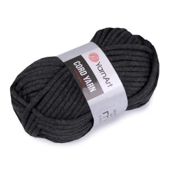 Fir de tricotat cord yarn, 250 g - Gri închis (1 Bucată)