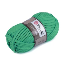 Fir de tricotat cord yarn, 250 g - Verde pastel (1 Bucată)