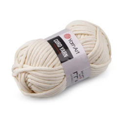Fir de tricotat cord yarn, 250 g - Crem foarte deschis (1 Bucată)