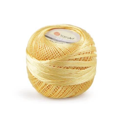 Fir de croșetat tulip, 50 g - Galben deschis (6 Bucăți)