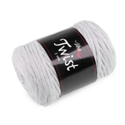 Fir de de tricotat din bumbac twist 500 g - Gri deschis (1 Bucată)