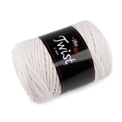 Fir de de tricotat din bumbac twist 500 g - Bej pal (1 Bucată)