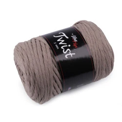 Fir de de tricotat din bumbac twist 500 g - Bej (1 Bucată)