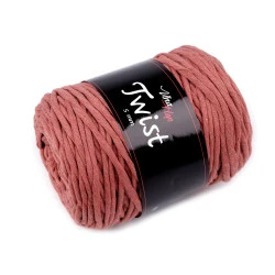 Fir de de tricotat din bumbac twist 500 g - Teracota (1 Bucată)