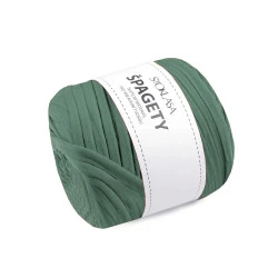 Bandă de tricotat spaghetti,  550 g - Verde sticlă (1 Bucată)