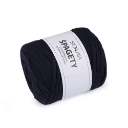 Bandă de tricotat spaghetti,  550 g - Albastru întunecat (1 Bucată)