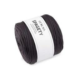 Bandă de tricotat spaghetti,  550 g - Gri închis (1 Bucată)