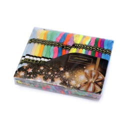 Fire de broderie tip mouline diamond set 100 buc/8 m - Mix (100 Bucăți)