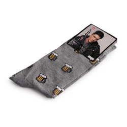 Șosete bărbați din bumbac - Gri deschis (1 Pereche)