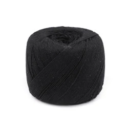Fire din bumbac macrame ø1,5-2 mm - Negru (1 Bucată)