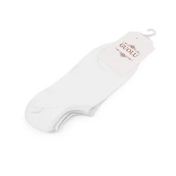 Șosete din bumbac unisex - Alb (1 Pereche)