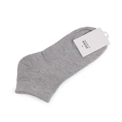 Șosete unisex din bumbac - Gri deschis (1 Pereche)