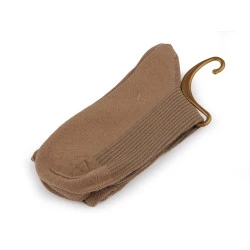 Șosete din bumbac pentru femei/fete - Bej (1 Pereche)