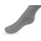 Ciorapi înalți de damă din bumbac cu model - Gri neutral (1 Pereche)
