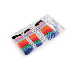 Set fire de broderie tip mouline 12 buc/8 m - Mix (12 Bucăți)