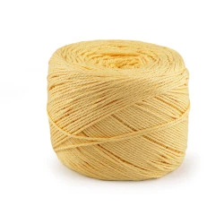 Fire de bumbac macrame ø2 mm - Galben deschis (1 Bucată)