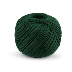 Fire de bumbac macrame ø2 mm - Verde închis (1 Bucată)