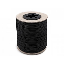 Șnur jaluzele, ø1,4 mm - Negru (100 Metri)