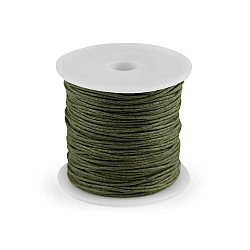 Șnur din bumbac cerat, ø1 mm - Verde (1 Bucată)