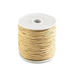 Șnur din bumbac cerat, ø1 mm - Bej deschis (1 Bucată)