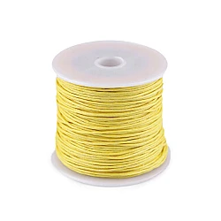 Șnur din bumbac cerat, ø1 mm - Galben narcisă (1 Bucată)