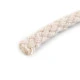 Fitil / șnur din bumbac, ø4 mm - Ecru deschis (50 Metri)