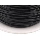 Șnur din piele ecologică, 1,5 mm - Negru (25 Metri)