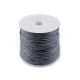 Șnur din bumbac cerat, ø0,8 mm - Negru (1 Bucată) Șnur din bumbac cerat, ø0,8 mm - Negru (1 Bucată)