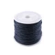 Șnur din bumbac cerat, ø0,8 mm - Negru (1 Bucată) Șnur din bumbac cerat, ø0,8 mm - Negru (1 Bucată)