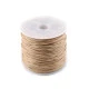 Șnur din bumbac cerat, ø0,8 mm - Negru (1 Bucată) Șnur din bumbac cerat, ø0,8 mm - Negru (1 Bucată)