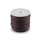Șnur din bumbac cerat, ø0,8 mm - Negru (1 Bucată) Șnur din bumbac cerat, ø0,8 mm - Negru (1 Bucată)