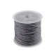 Șnur din bumbac cerat, ø0,8 mm - Negru (1 Bucată) Șnur din bumbac cerat, ø0,8 mm - Negru (1 Bucată)
